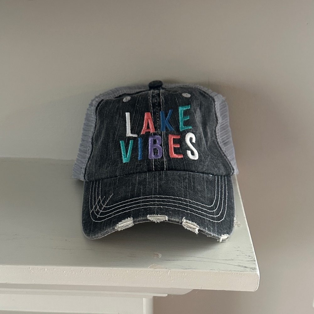 !!2for$15!! Lake Vibes Distressed Cap